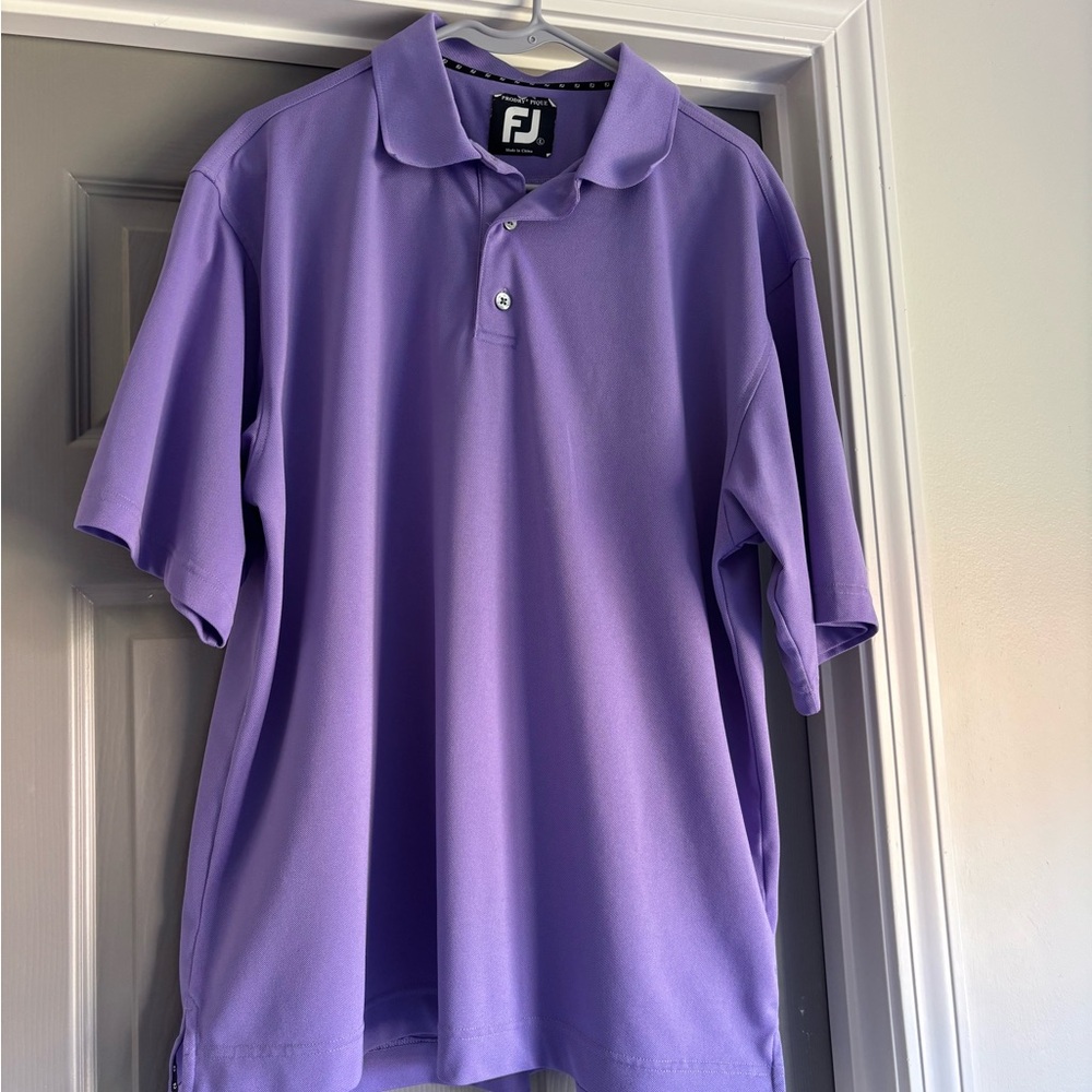 Men's Purple Footjoy Polo
